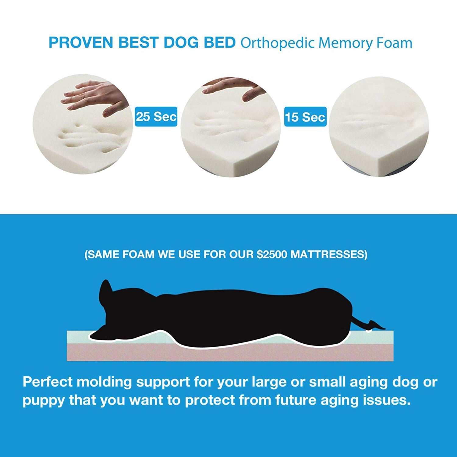 Pet Support Systems Orthopedic Memory Foam Dog Bed