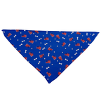 Red, White and Bones American Flag USA Tie On Dog Bandana