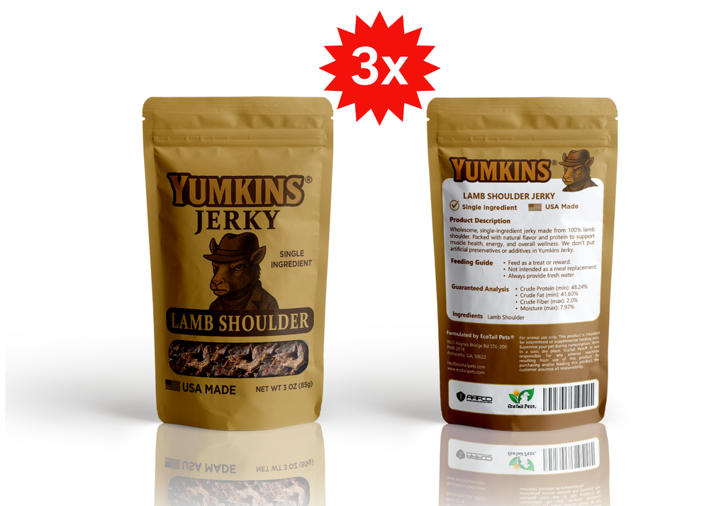 Yumkins® : 3 x (3oz) Lamb Jerky: - Bundle