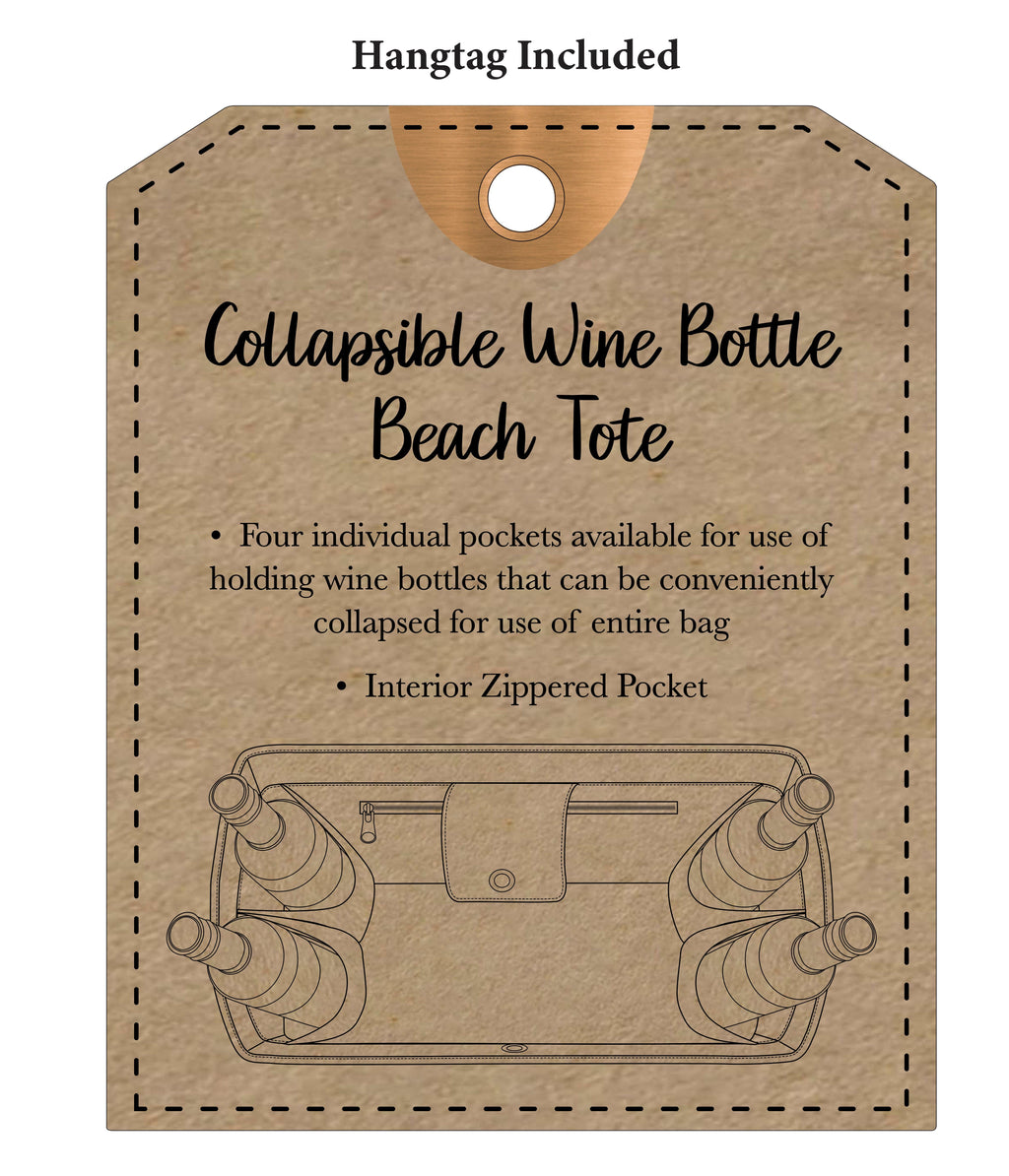 Magid Canvas Wine Tote "DOG MOTHER WINE LOVER"