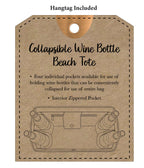 Magid Canvas Wine Tote "DOG MOTHER WINE LOVER"