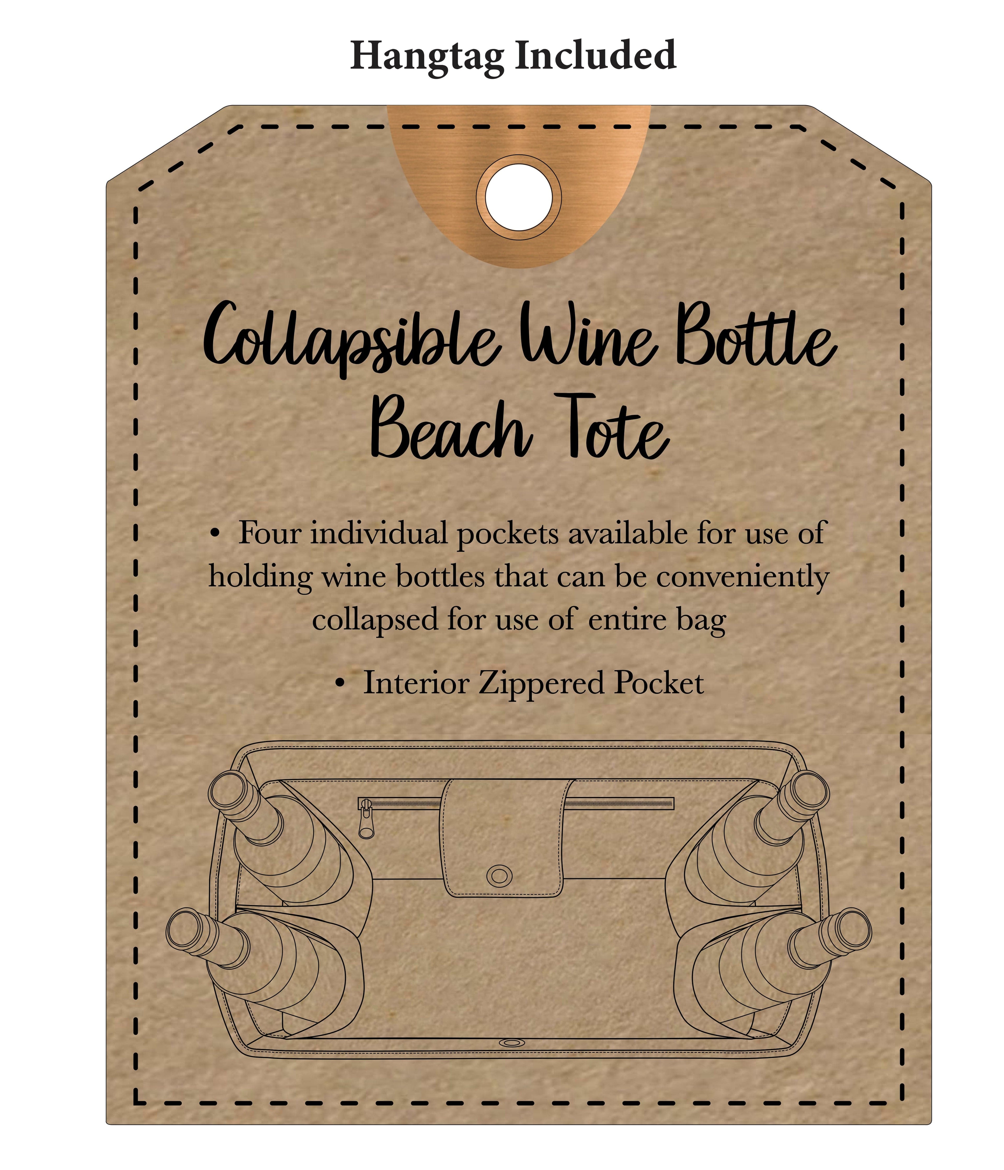 Magid Canvas Wine Tote "DOG MOTHER WINE LOVER"