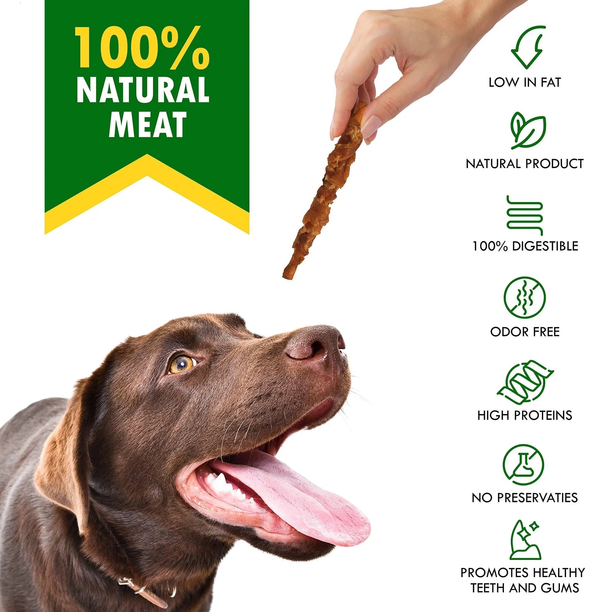 Dog Smoked Rawhide Sticks Wrapped Chicken Pet Natural Chew Treats