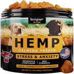 Kinpur Pet Care Calming Chews for Dogs with Hemp Oil   Aid During