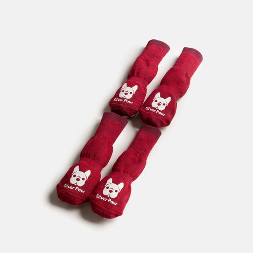 Red Compression Dog Socks  Anti-Skid, Supportive & Cozy Paw Protection