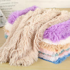 Cozycanine Plush Dog Bed - Luxurious Beige Mat For Restful Pet Sleep