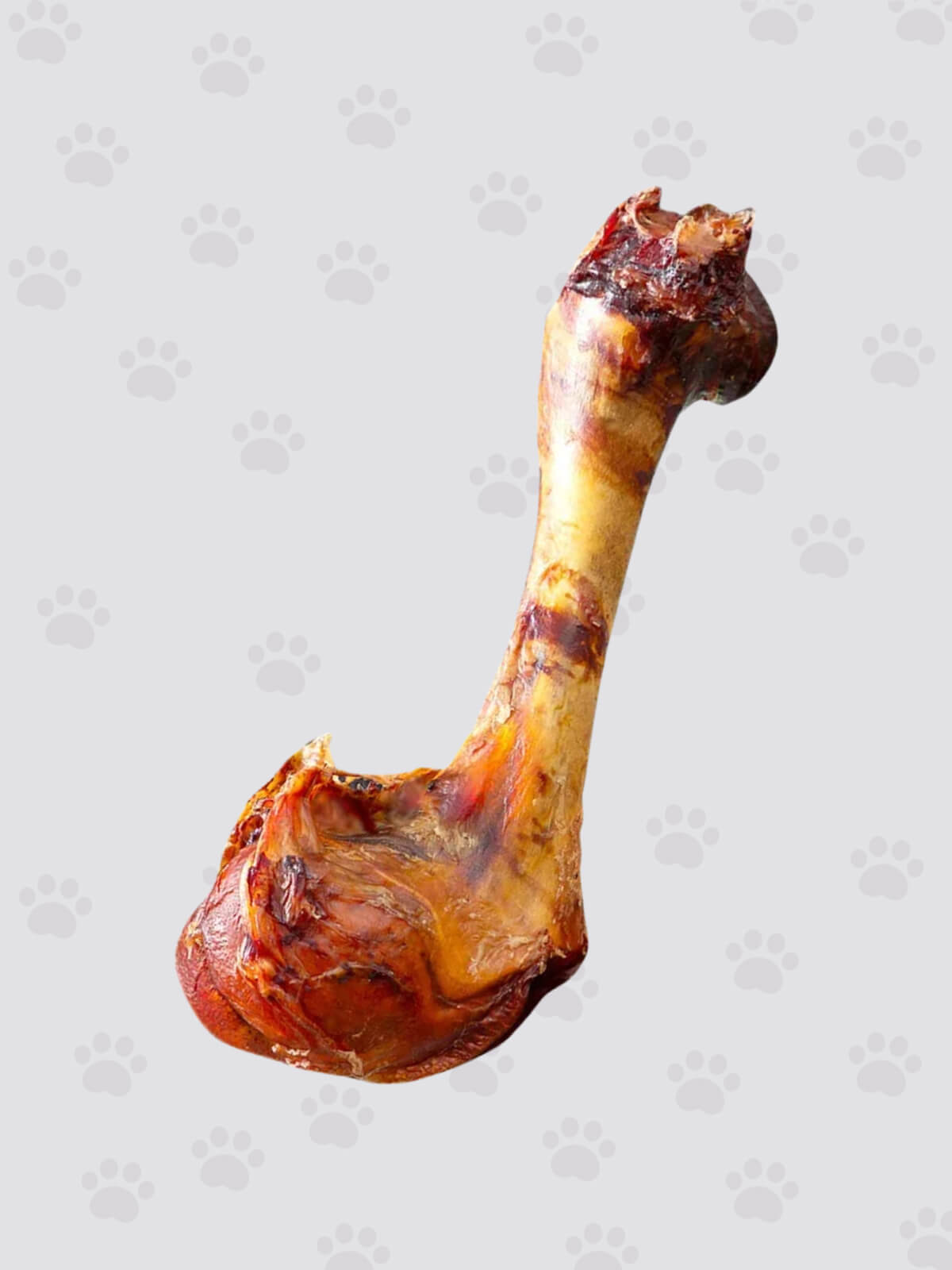 HELETY 1PCS Beef Bone Chews for Dogs, Long Lasting Chew Treats, Dental Health for Medium & Large Dogs
