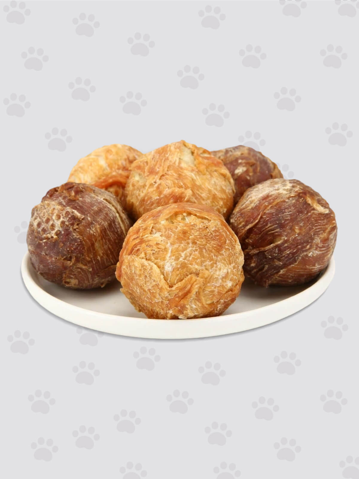 Helety Dog Treats with Egg Yolk, Chicken Duck Flavored Meat Balls, High Protein Dog Snacks, All Life Stages Dog Treats