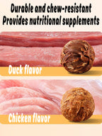 Helety Dog Treats with Egg Yolk, Chicken Duck Flavored Meat Balls, High Protein Dog Snacks, All Life Stages Dog Treats