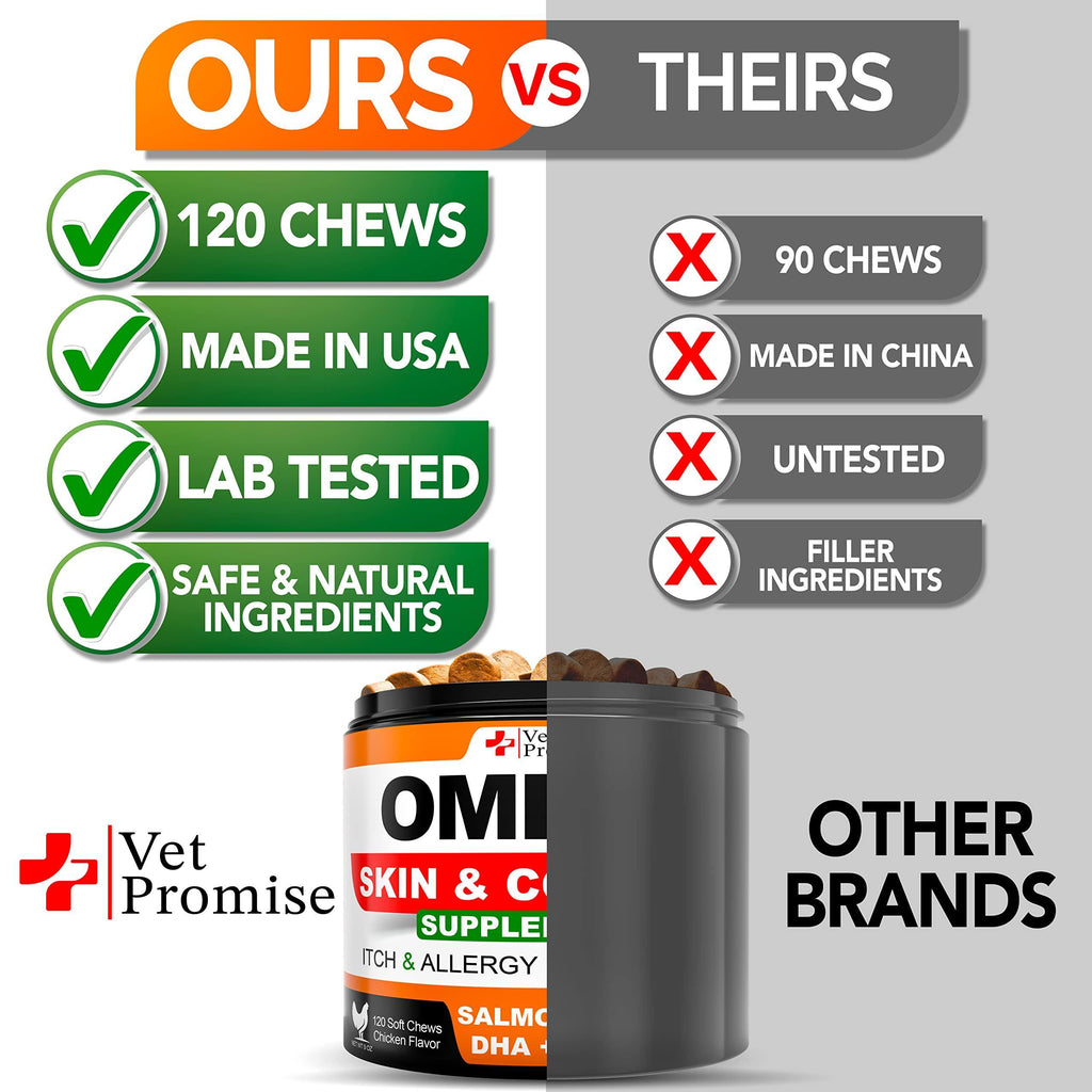Dog Skin & Coat Supplement, Omega 3 and fish oil