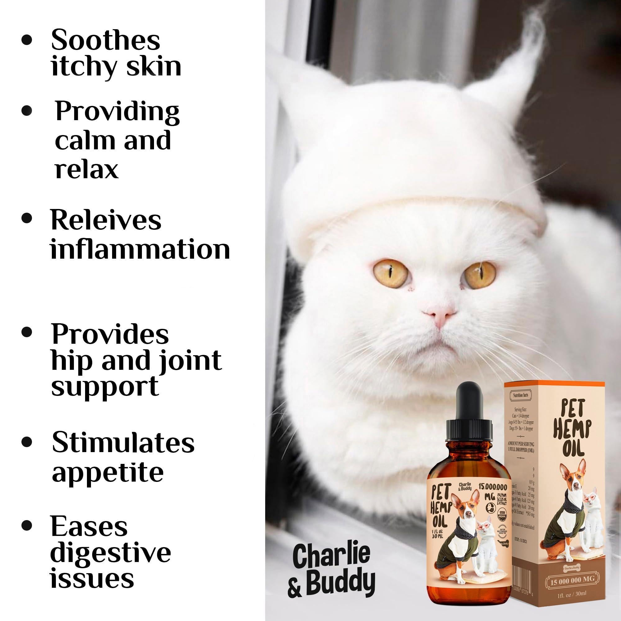 Charlie & Buddy Pain Relief Hemp Oil for Dogs and Cats