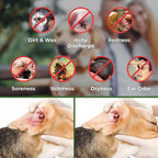 Ear Cleaner Wipes for Dogs, Cats, Puppies & Kittens by Arava