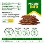 Dog Smoked Rawhide Sticks Wrapped Chicken Pet Natural Chew Treats