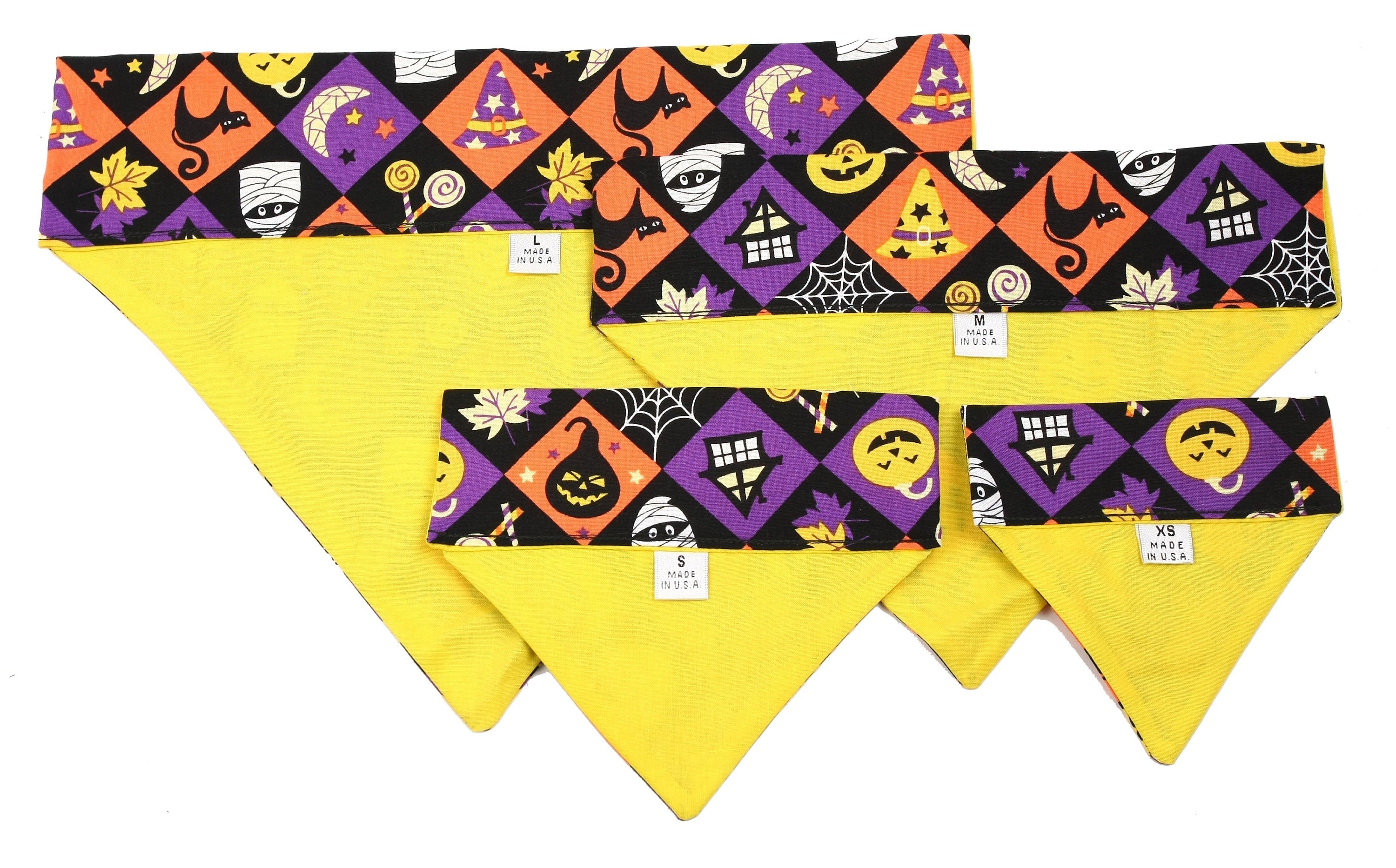 Spooky Squares Pet Scarf