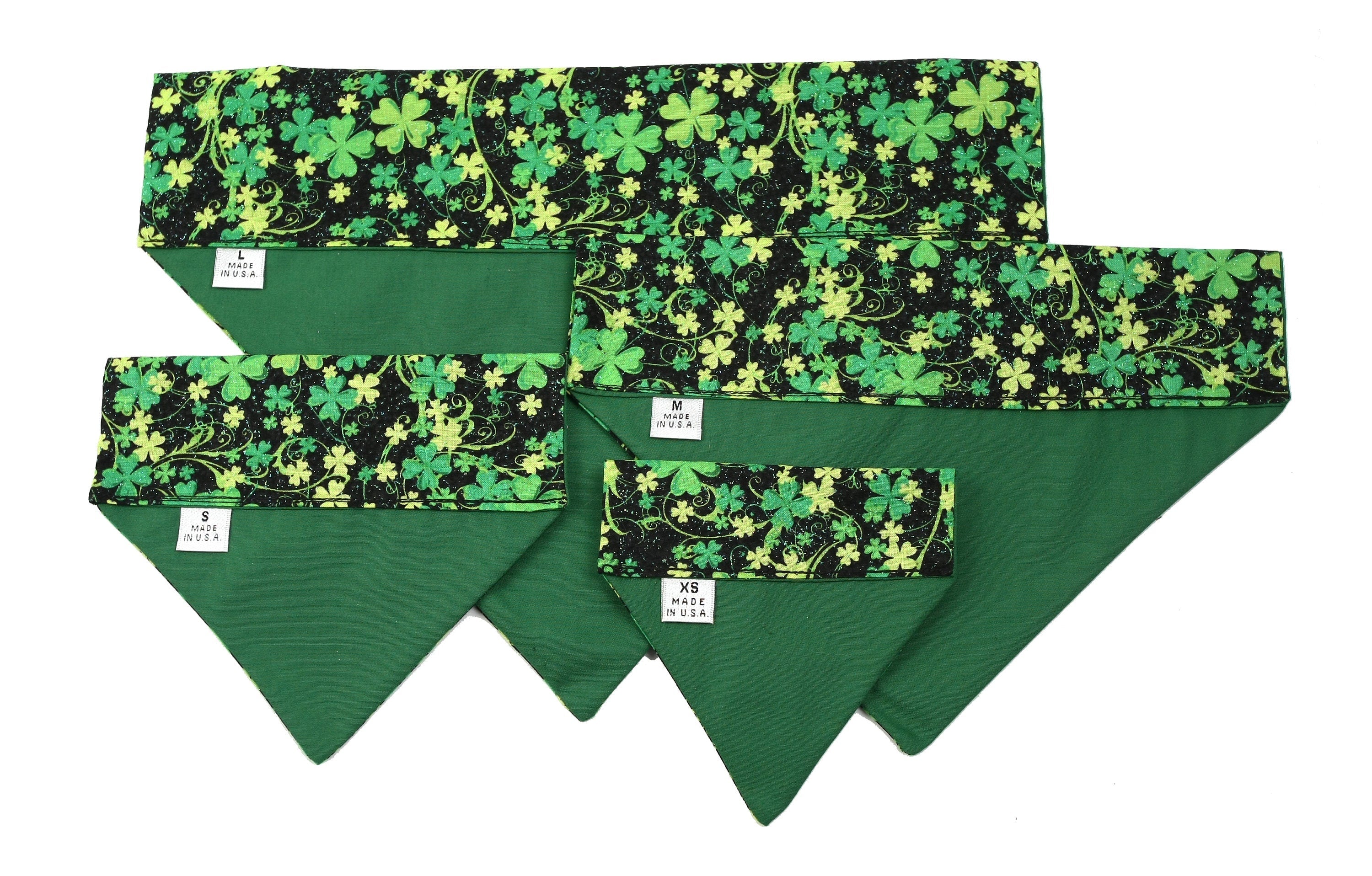 Shimmering Shamrocks Pet Scarf