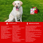 PetVet Medic® Large Pet First Aid Kit – 120+ Piece Dog & Cat Emergency Kit with Veterinarian-Curated Supplies & First Aid Guide