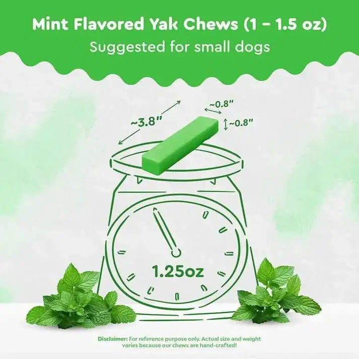Mint Yak Chew — Freshens Breath & Keeps Dogs Busy for Days (CA)